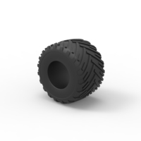 Diecast Monster Jam tire 16 Scale 1:25 - Thumbnail 7