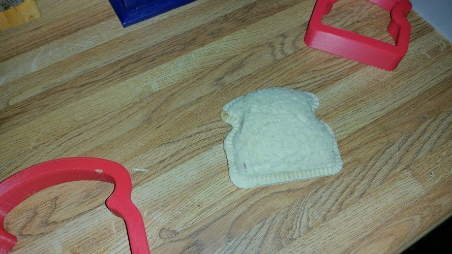 Sandwich Shaped Sandwich Cutter (Uncrustable) 3D Print 49080