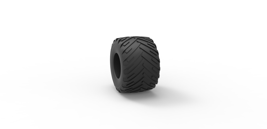 Diecast Monster Jam tire 16 Scale 1:25 3D Print 490800