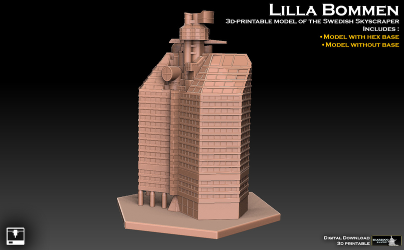 Lilla Bommen Swedish Skyscraper 3D Print 490816