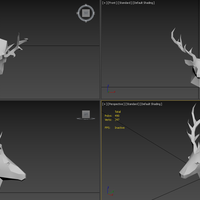 DEER HEAD 3D PRINT MODEL - Thumbnail 2