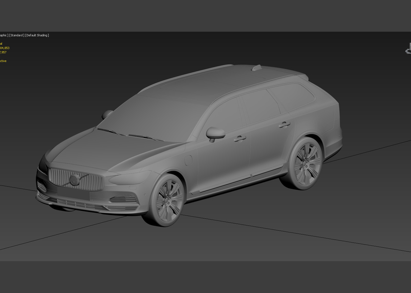 Volvo V90 Estate_2022 3D PRINT MODEL