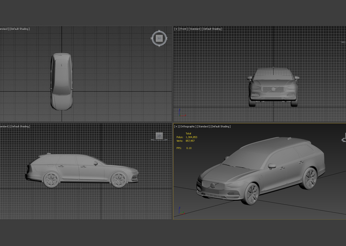 Volvo V90 Estate_2022 3D PRINT MODEL 3D Print 490882