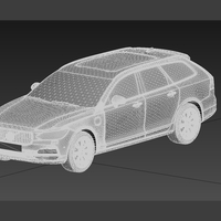 Volvo V90 Estate_2022 3D PRINT MODEL - Thumbnail 4