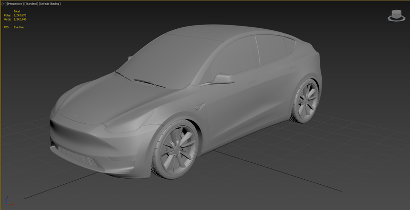 Tesla Model Y 2021 3D PRINT MODEL