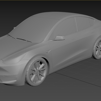 Small Tesla Model Y 2021 3D PRINT MODEL 3D Printing 490886