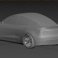 Tesla Model Y 2021 3D PRINT MODEL - Thumbnail 3