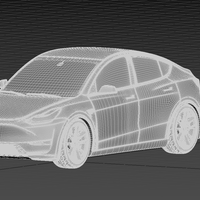 Tesla Model Y 2021 3D PRINT MODEL - Thumbnail 4