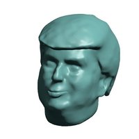 Small Donald Trump Head 3D Printing 49089