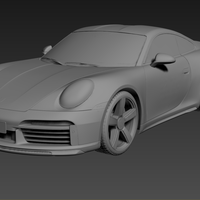 Porsche 911 2023 3D PRINT MODEL - Thumbnail 1