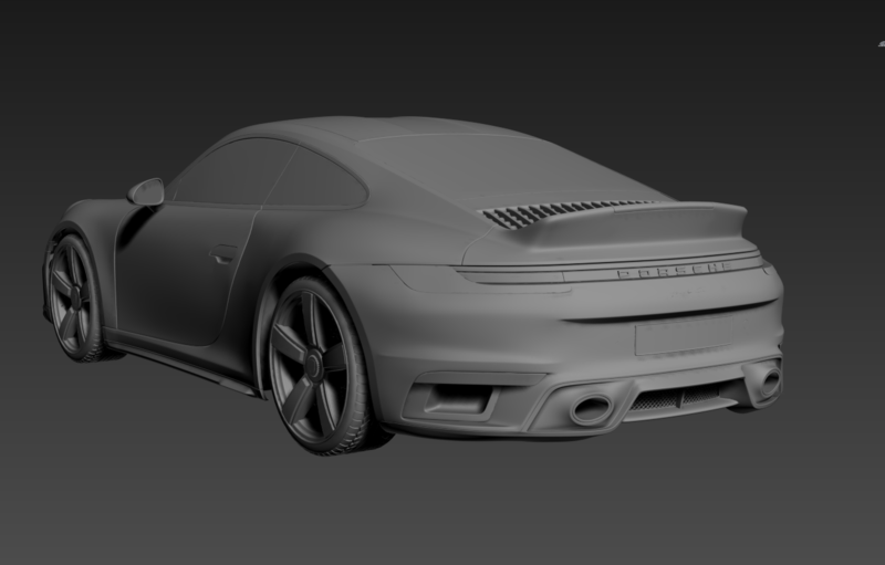 Porsche 911 2023 3D PRINT MODEL