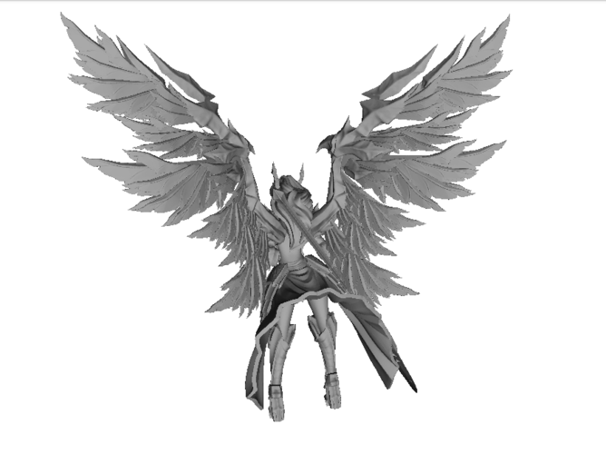 DARK ANGEL STATUE 3D PRINT MODEL 3D Print 490902