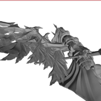 DARK ANGEL STATUE 3D PRINT MODEL - Thumbnail 3