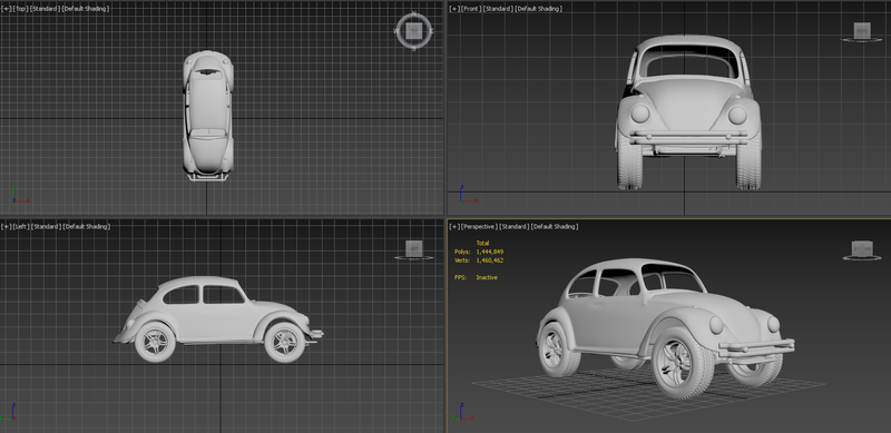 BAJA BUG CAR 3D PRINT MODEL 