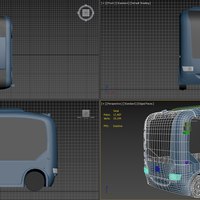 Autonomous Bus 3D print Model - Thumbnail 2