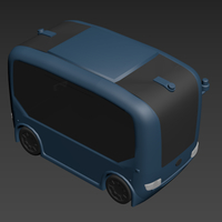 Autonomous Bus 3D print Model - Thumbnail 5