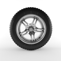 CAR WHEEL 3D MODEL - Thumbnail 2