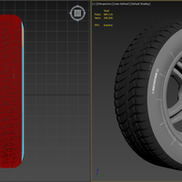 CAR WHEEL 3D MODEL - Thumbnail 3