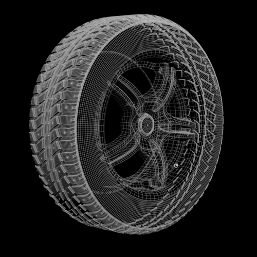 CAR WHEEL 3D MODEL 3D Print 490940