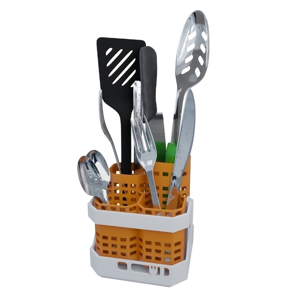 Medium Futuristic Cutlery Drainer 3D Printing 491248