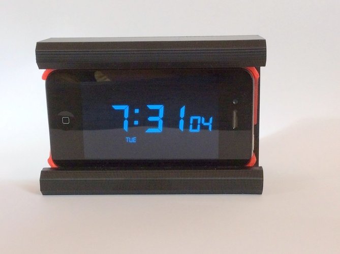clock stand for iphone 4/4s 3D Print 49125
