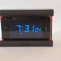 Small clock stand for iphone 4/4s 3D Printing 49125