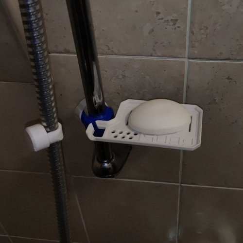 Shower Soap Dish (Adjustable) 3D Print 491268