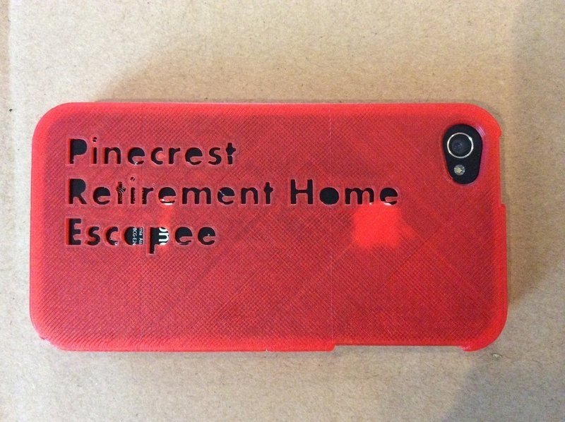 Pinecrest Retirement Home Escapee iPhone 4 4S case