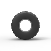 Diecast Monster Jam tire 17 Scale 1:25 - Thumbnail 5
