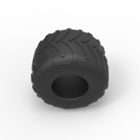 Diecast Monster Jam tire 17 Scale 1:25 - Thumbnail 6