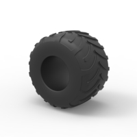Diecast Monster Jam tire 17 Scale 1:25 - Thumbnail 7