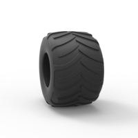 Diecast Monster Jam tire 17 Scale 1:25 - Thumbnail 8