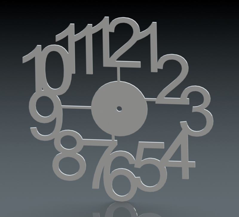 Number Clock Frame
