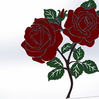 Small roses 3D Printing 491504