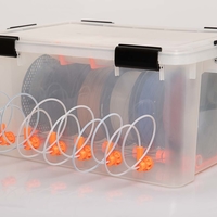Small Filament dry box with fast filament change up to 6 spools 3D Printing 491552