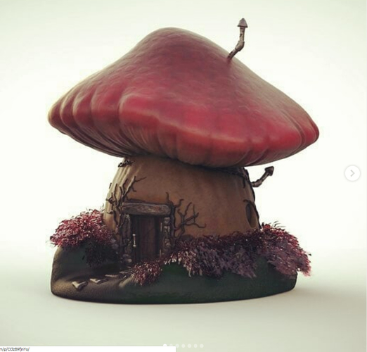 CASITA HONGO - MUSHROOM HOUSE 3D Print 491580