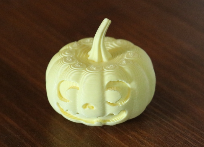 Jack-O-Lantern - Wide Smile (Solid and Hollow Versions) 3D Print 491603