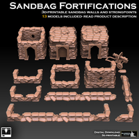 Small Sandbag Fortifications 3D Printing 491662