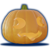 Small Jack-O-Lantern - Chunky (Solid and Hollow Versions) 3D Printing 491679