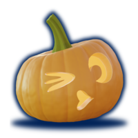 Small Jack-O-Lantern - Attitude (Solid and Hollow Versions) 3D Printing 491710