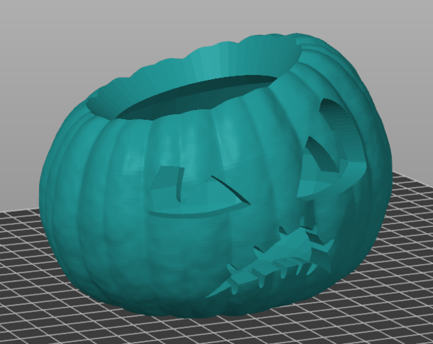 Jack-O-Lantern - Little Grump (Solid and Hollow Versions) 3D Print 491838