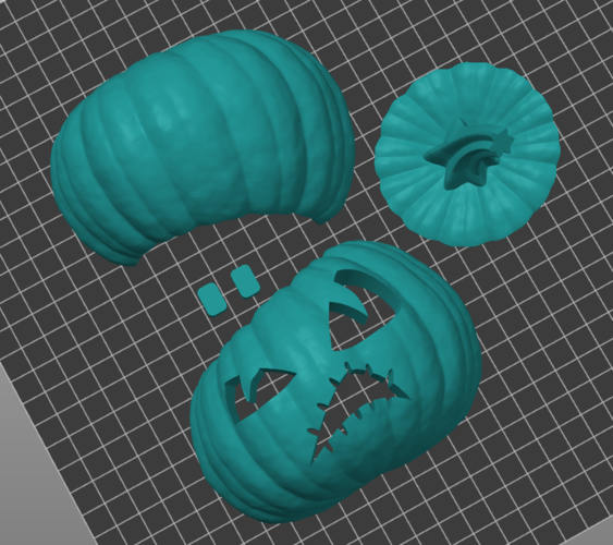 Jack-O-Lantern - Little Grump (Solid and Hollow Versions) 3D Print 491840