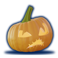 Small Jack-O-Lantern - Little Grump (Solid and Hollow Versions) 3D Printing 491841