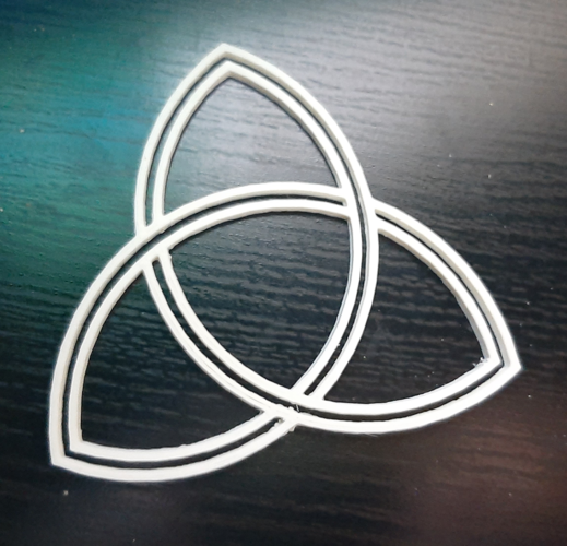 3D Printed triquetra celtic knot art by andreasS | Pinshape