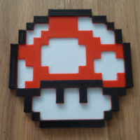 Small Super Mario Mushroom  3D Printing 491901