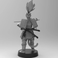 Anime character design The Samurai katana horizontal - Thumbnail 1