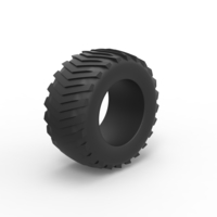 Pulling tractor rear tire 3 Scale 1:25 - Thumbnail 2