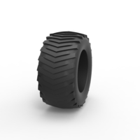 Pulling tractor rear tire 3 Scale 1:25 - Thumbnail 3