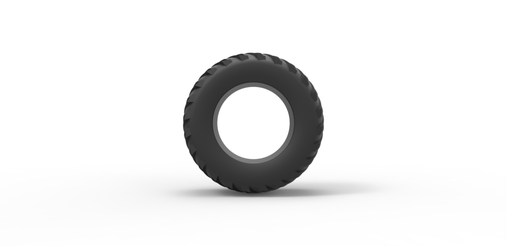 Pulling tractor rear tire 3 Scale 1:25 3D Print 492014