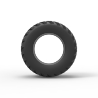 Pulling tractor rear tire 3 Scale 1:25 - Thumbnail 5